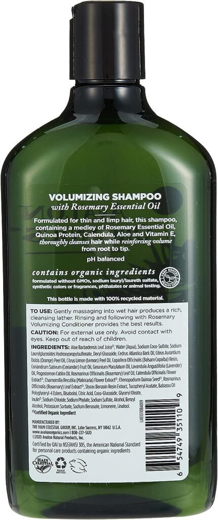 Avalon Rosemary Shampoo-Volumizing, 11 Oz
