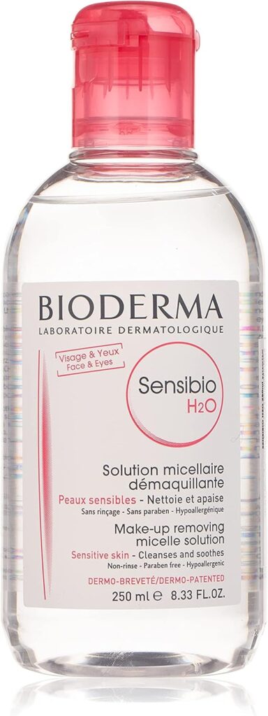 BioDerma Sensibio H2O Make Up Removing Micellar Water Sensitive Skin, 250ml, White