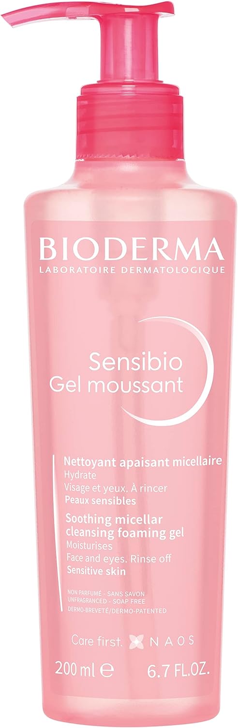 Bioderma Sensibio Soothing Micellar Cleansing Foaming Gel For Sensitive Skin, 200Ml