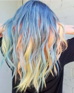 pastel color hair