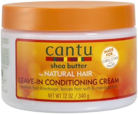 Cantu Shea Butter For Natural Hair Leave In Conditioning Repair Cream, 12 Ounce