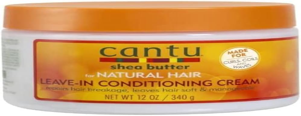 Cantu Shea Butter For Natural Hair Leave In Conditioning Repair Cream, 12 Ounce