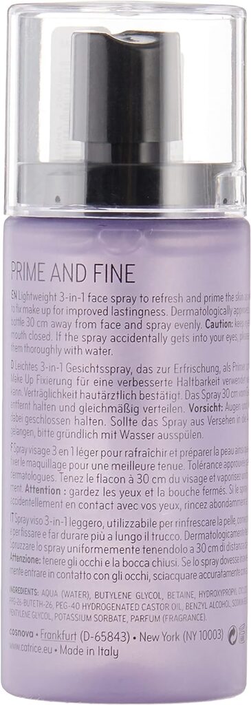 Catrice Prime And Fine Multitalent Fixing Spray, Brown, 50Ml