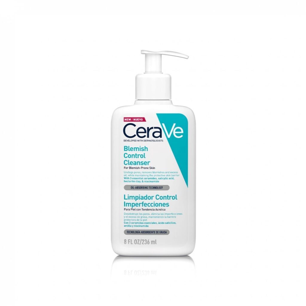 Cerave Blemish Control Face Cleanser With 2% Salicylic Acid Niacinamide For Blemish-Prone Skin 236Ml