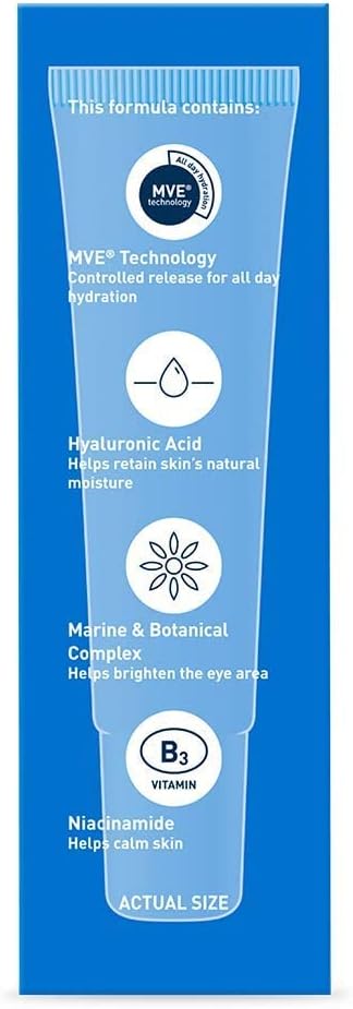 CeraVe Eye Repair Cream | Under Eye Cream for Dark Circles and Puffiness Delicate Skin Under Eye Area with Hyaluronic acid and Ceramides | Non-comedogenic, Fragrance Free | 0.5Oz, 14 ML
