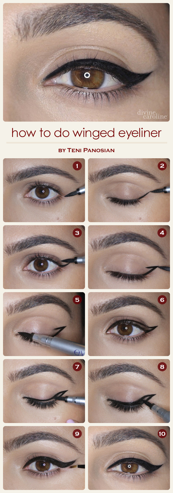 Classic Winged Eyeliner: Techniques And Tricks
