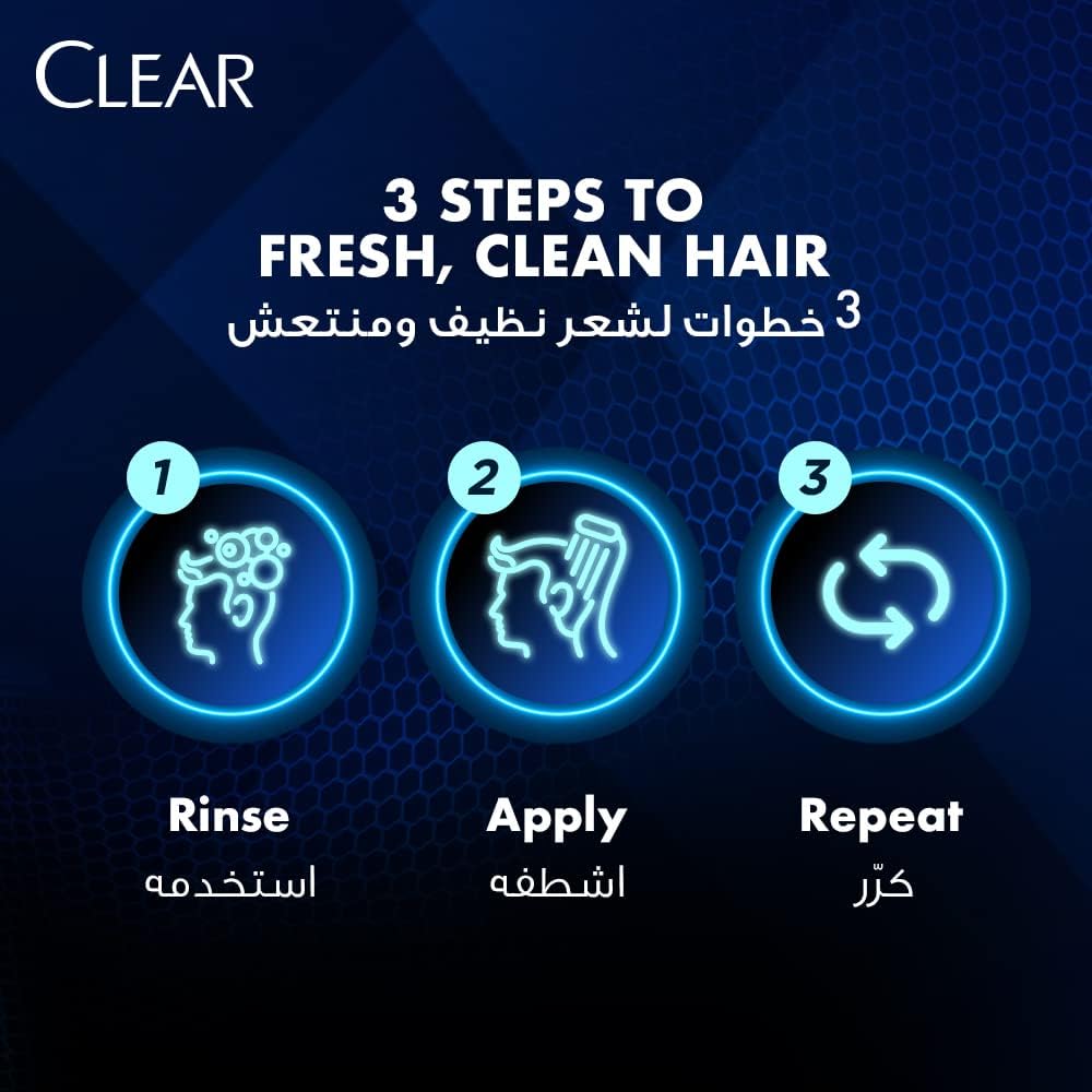 Clear Men Anti-Dandruff Shampoo Hairfall Defence, 400 ml, Pack Of 2