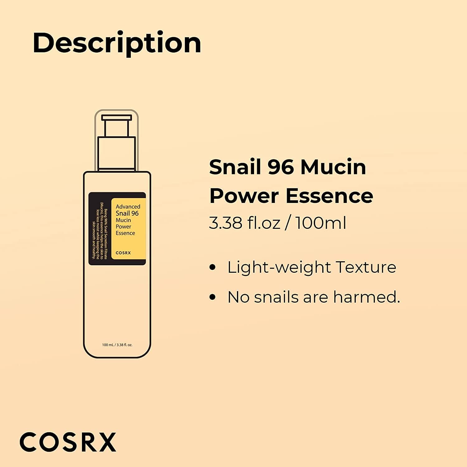Cosrx Advanced Snail 96 Mucin Power Essence, 100Ml