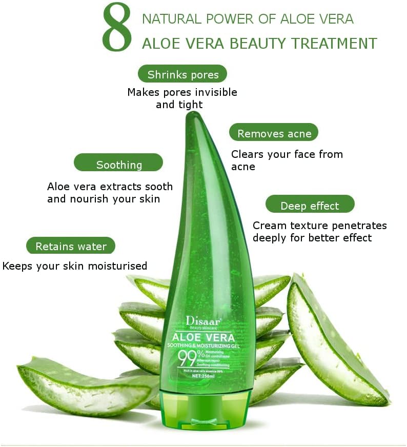 Disaar Organic Natural Moist Acne Scar Removing Aloe Vera Face Gel For Men And Women