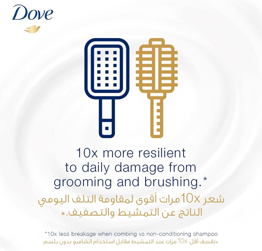 Dove Shampoo and Conditioner 2 in 1 for Dry Hair, Daily Care in1, Nourishing up to 100 percent Softer 400ml