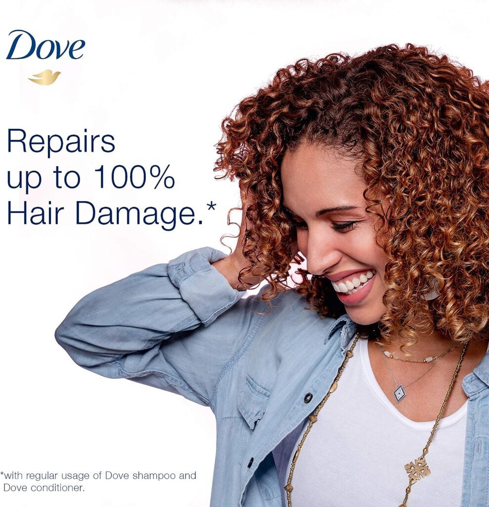 Dove Shampoo for Damaged Hair, Intensive Repair, Nourishing Care for up to 100 percent Healthy Looking Hair, 400ml (Pack of 2)