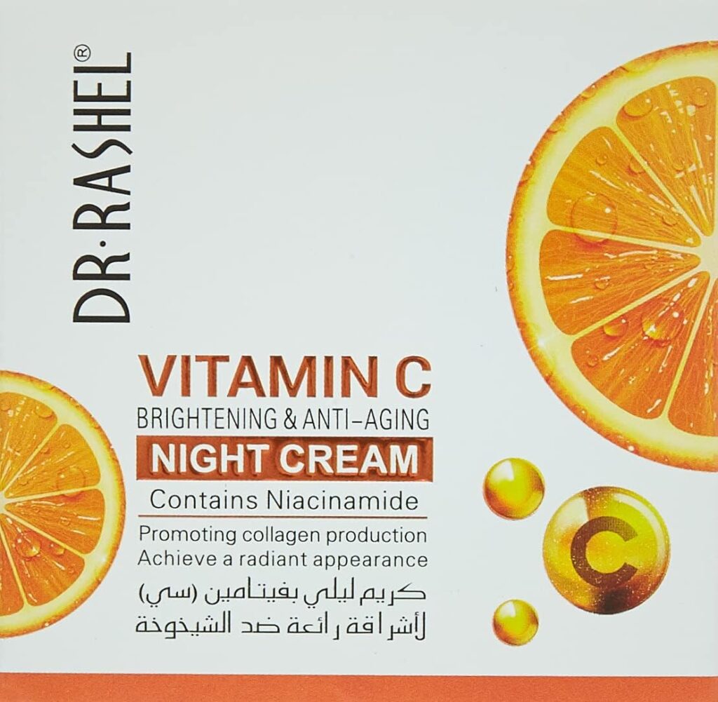 Dr. Rashel Vitamin C Brightening Anti-Aging Night Cream, White - 50G