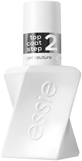 Essie Gel Couture Longwear Gel-Like Shine Nail Polish Top Coat, Clear, 13.5 Ml
