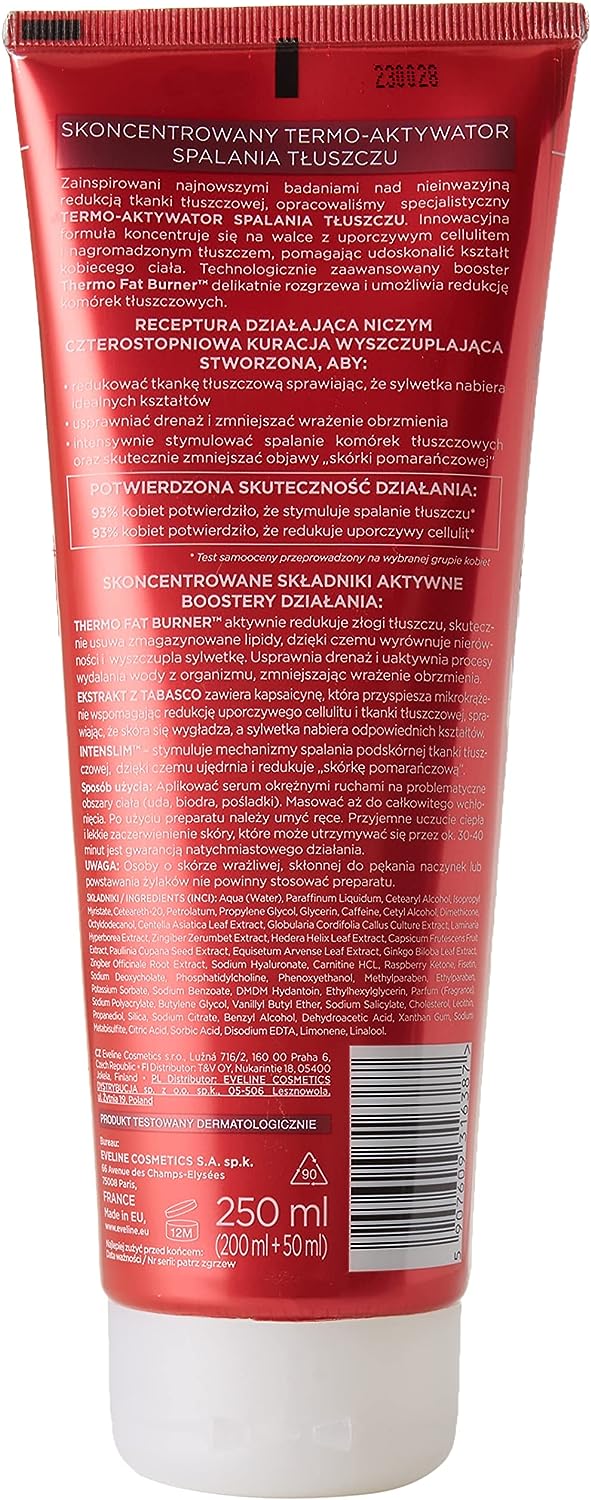Eveline Cosmetics Slim Extreme 4D Concentrated Fat Burning Thermo-Activator 250 Ml