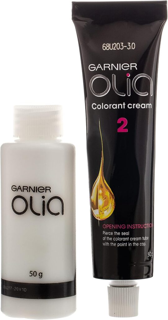 Garnier Olia, No Ammonia Permanent Hair Color With 60% Oils, 4.0 Dark Brown