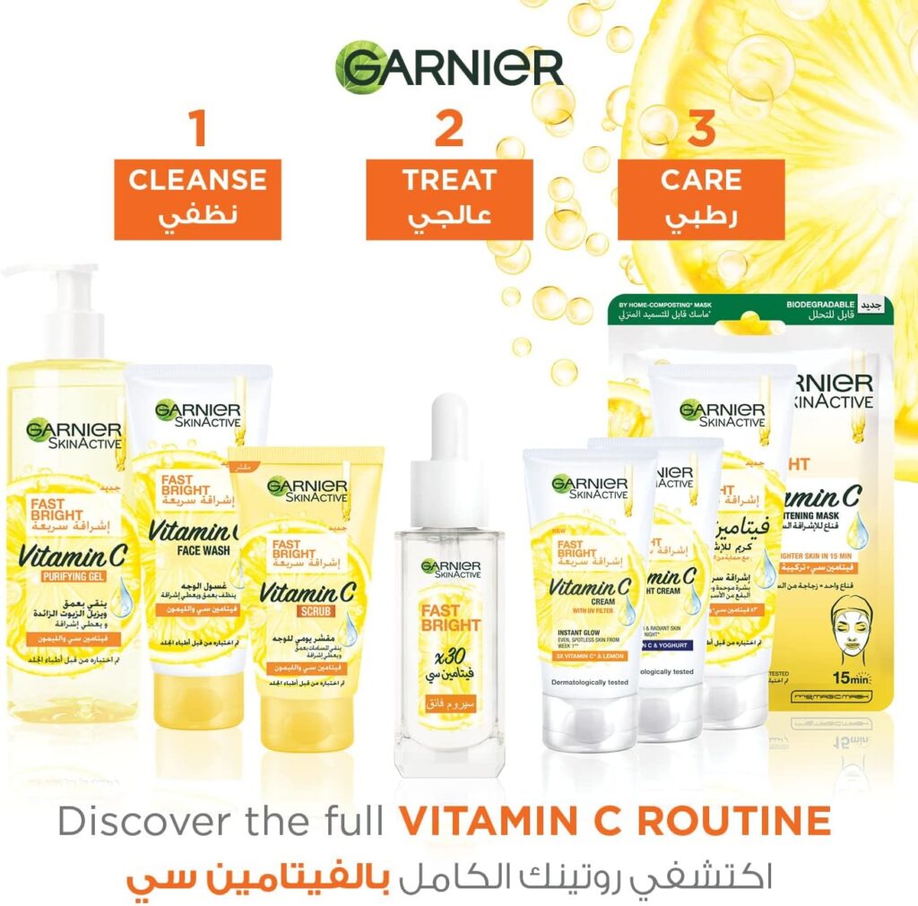Garnier Skinactive Fast Bright 30X Vitamin C Anti Dark Spot Serum, 30 ml