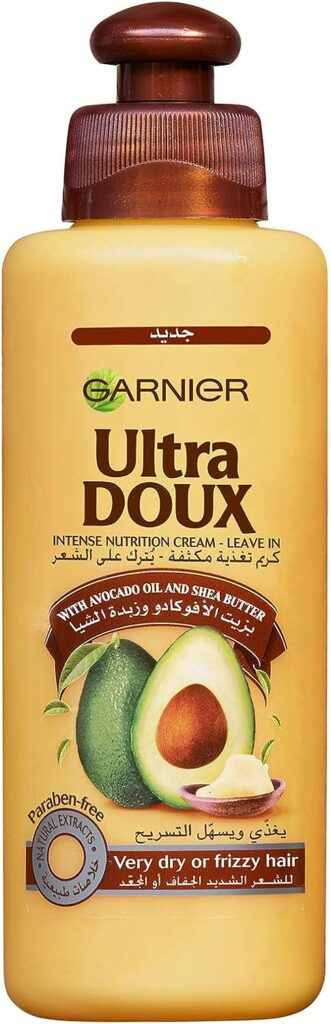 Garnier Ultra Doux Avocado Oil Shea Butter Intense Nourishment Leave-In Cream, 200ML