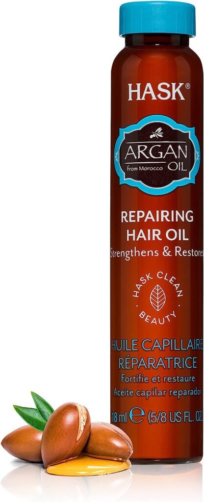 Hask Argan Strengthens And Restores Repairing Hair Oil, 18 Ml