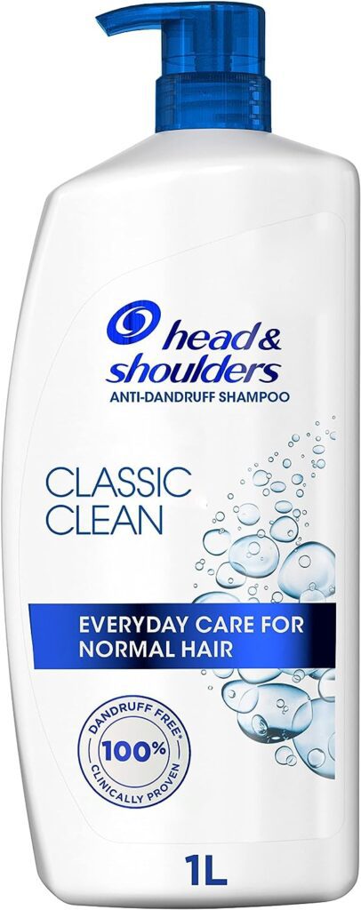Head Shoulders Classic Clean Anti-Dandruff Shampoo for Normal Hair, 1 L
