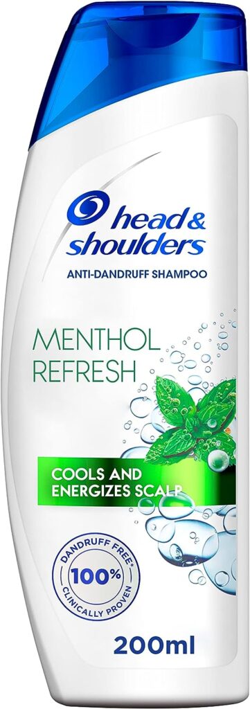 Head Shoulders Menthol Refresh Anti-Dandruff Shampoo for Itchy Scalp, 200 ml