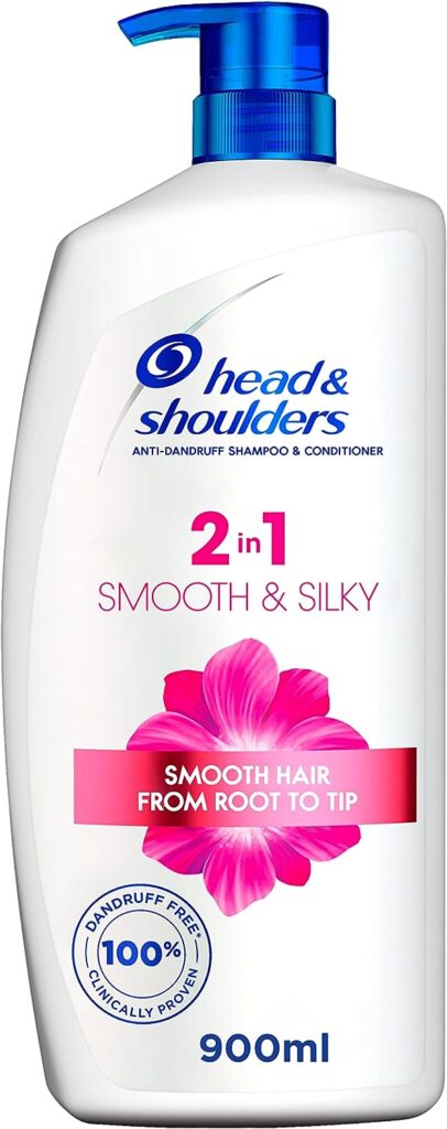 Head Shoulders Smooth Silky 2In1 Anti-Dandruff Shampoo With Conditioner 900 ml