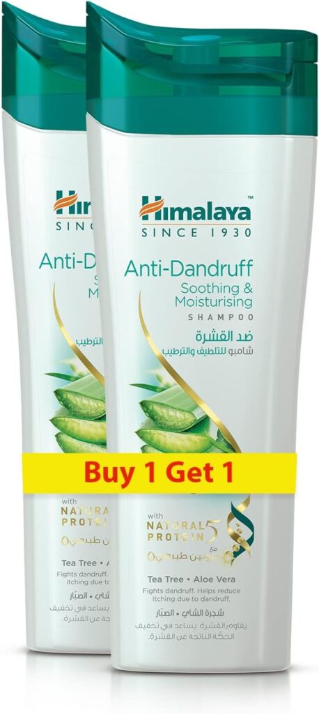 Himalaya Anti Dandruff Soothing  Moisturizing Shampoo Fights Dandruff  Soothes Scalp - 2x400ml