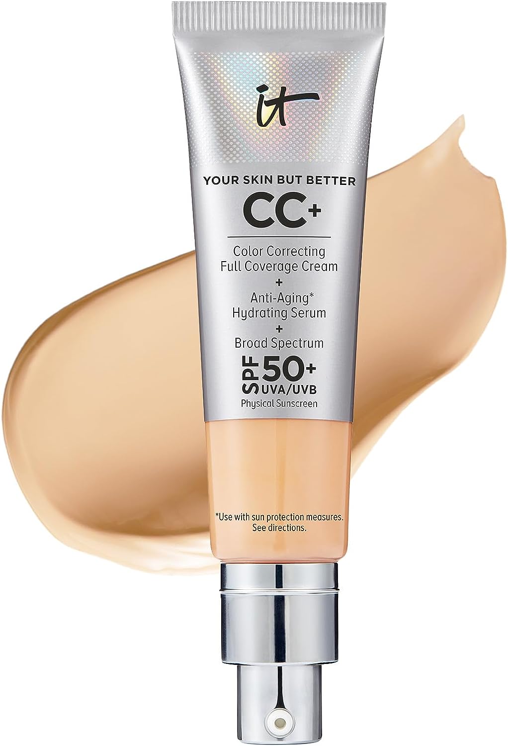 It Cosmetics Your Skin but Better CC Cream with SPF 50 Plus (Medium) - 1.08 Ounces/32 ml