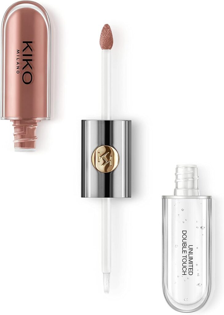 KIKO Milano Unlimited Double Touch Lipstick 103 Natural Rose, 2x3 ml (Pack of 1)