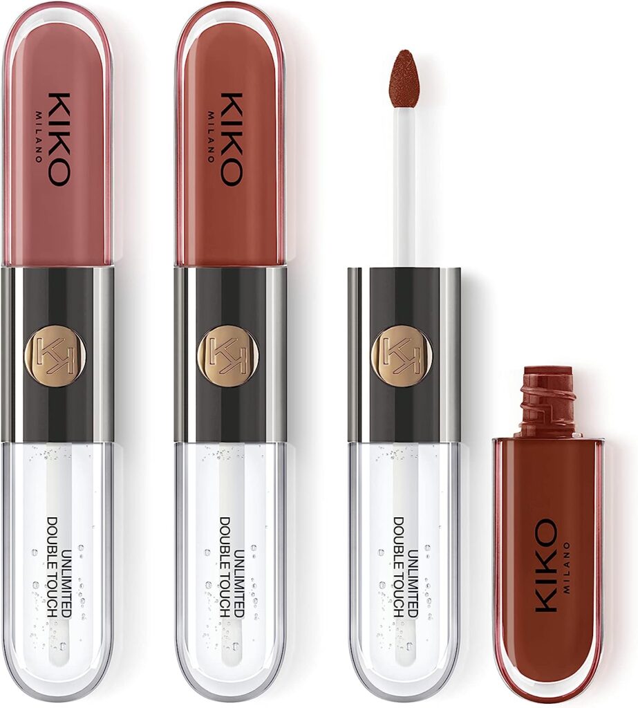 KIKO Milano Unlimited Double Touch Lipstick Kit | Lip Kit Containing 3 Two-Step Liquid Lipsticks