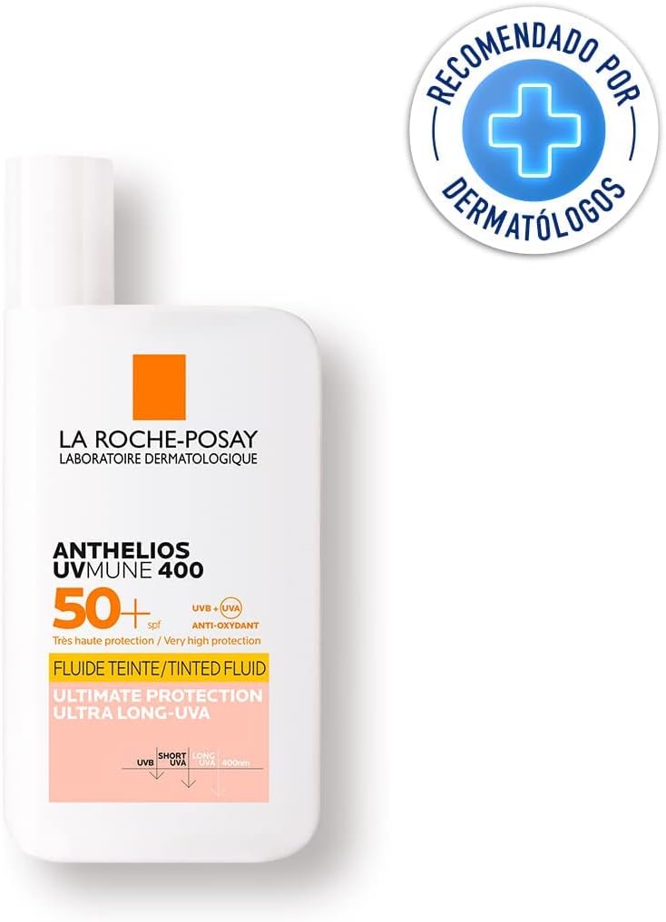 La Roche Posay ANTHELIOS UVMUNE 400 fluide tinte SFP50+ 50 ml, 50 ml (Pack of 1)
