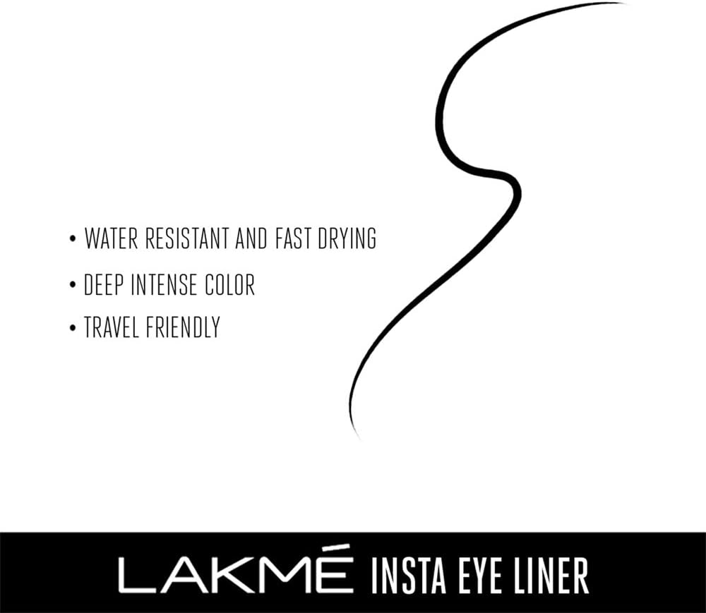 Lakme Insta-Liner Water Resistant Eyeliner, 9 ML