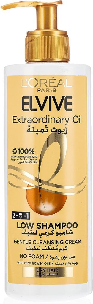LOreal Paris Elvive 3-In-1 Extraordinary Oil Low Nourishing Shampoo 400Ml