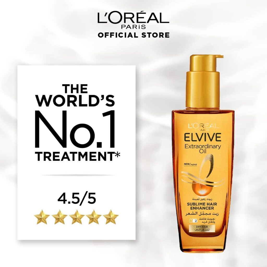 LOreal Paris Elvive Extraordinary Oil Serum For dry Hair Types, 100Ml