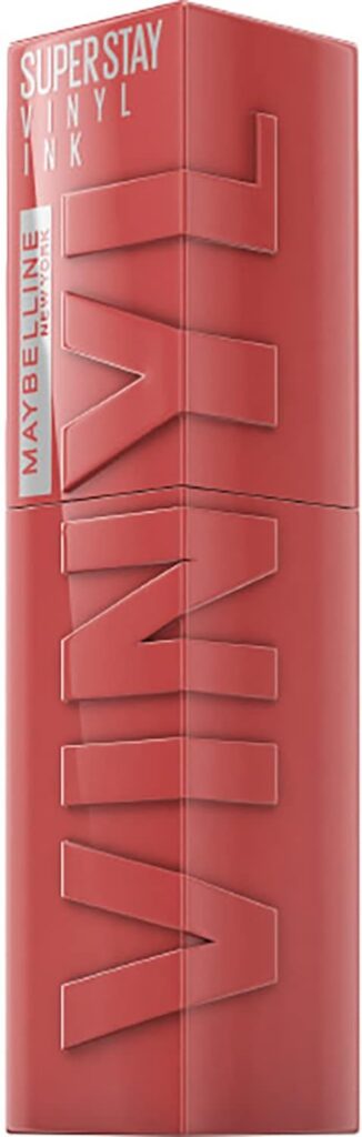 Maybelline New York Super Stay Vinyl Ink Longwear Transfer Proof Gloss Lipstick, 15 PEACHY