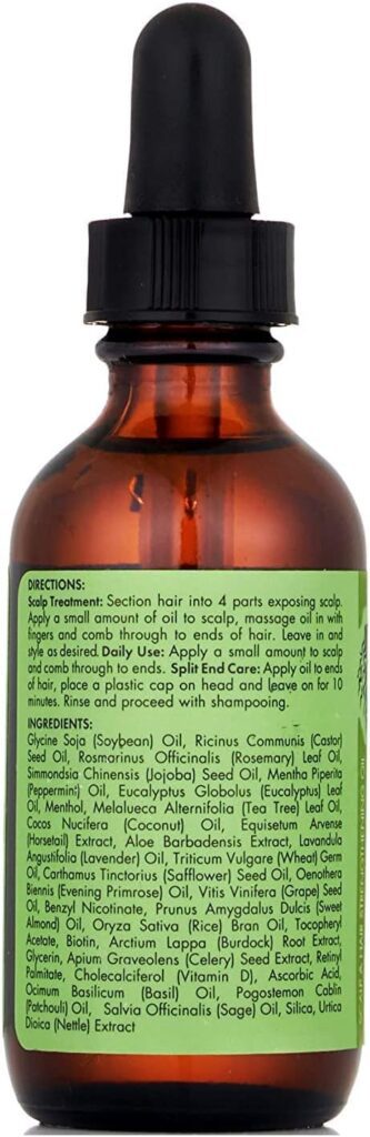 Mielle / Rosemary Mint / Scalp and Hair Strengthening Oil / Healthy Hair Growth / 2 oz (59ml) / (Pack 3), 59 ml (Pack of 3), 2.0 ounces, 177.44 millilitre, 3