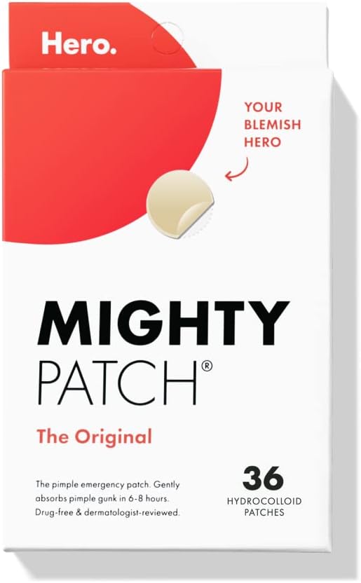 Mighty Patch Original - Hydrocolloid Acne Pimple Patch for Spot Treatment (36ct)