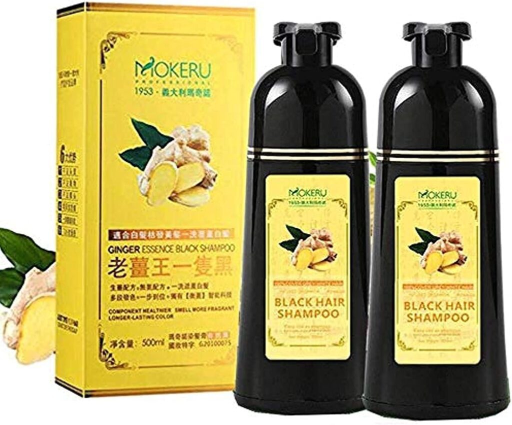 Mokeru Black Hair Shampoo -500ml - 2 Pieces