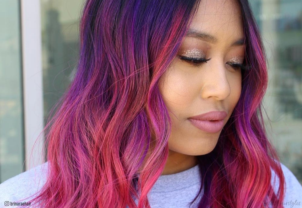 Naturals And Neons: Juxtaposing Classic And Bold Hair Colors
