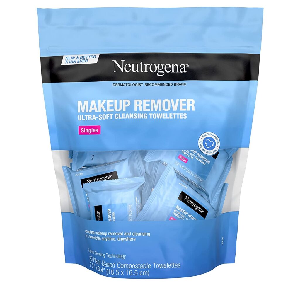 Neutrogena Fragrance Free Makeup Remover Cleansing Towelette Singles - 20 Ea, 20count