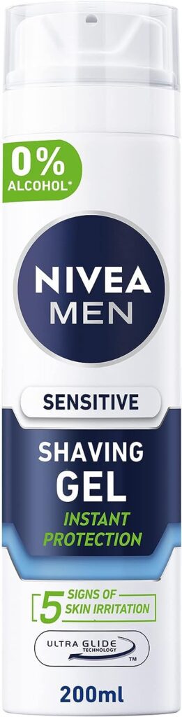 NIVEA MEN Shaving Gel, Sensitive Chamomile  Hamamelis, 200ml