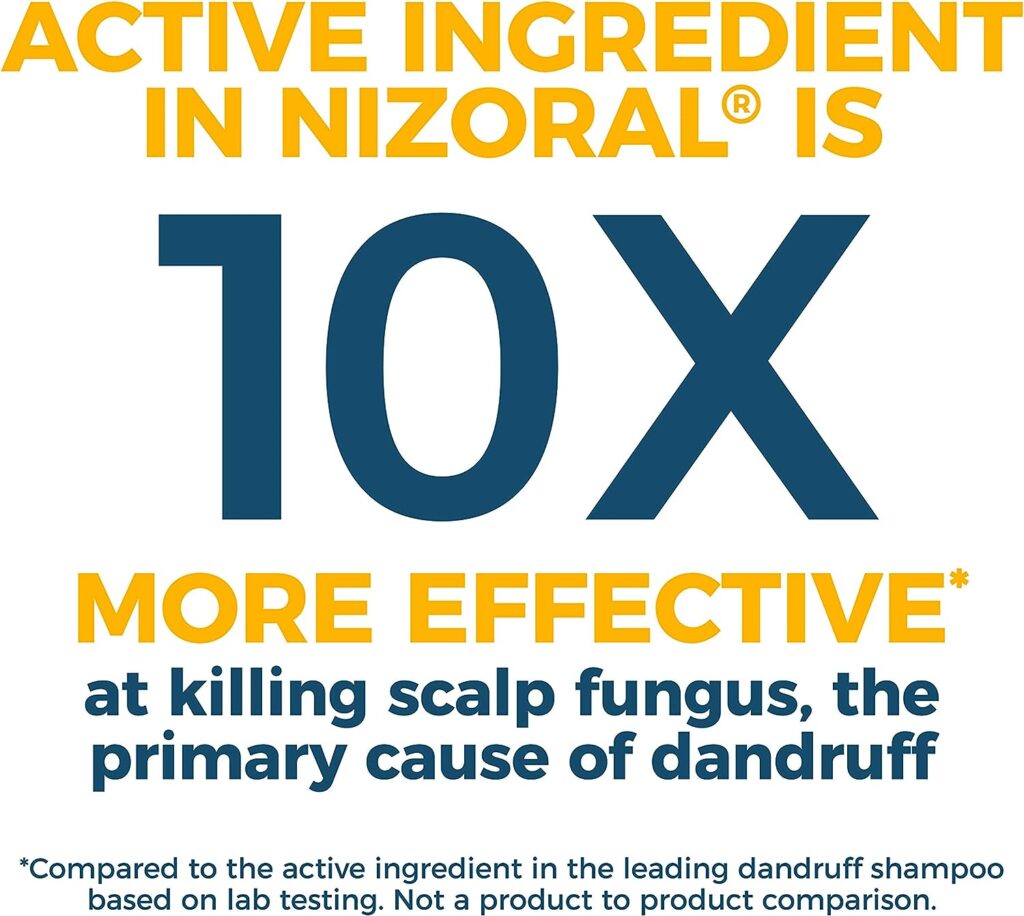 Nizoral A-D Anti-Dandruff Shampoo with Ketoconazole 1%, Dry Itchy Scalp Shampoo, 4fl. oz