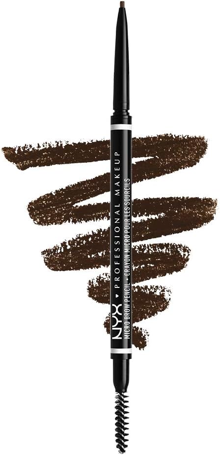 NYX Professional Makeup Brow Pencil, Dual Ended With Mechanical Brow Pencil And Spoolie Brush, Vegan Formula, Micro Brow Pencil, Espresso