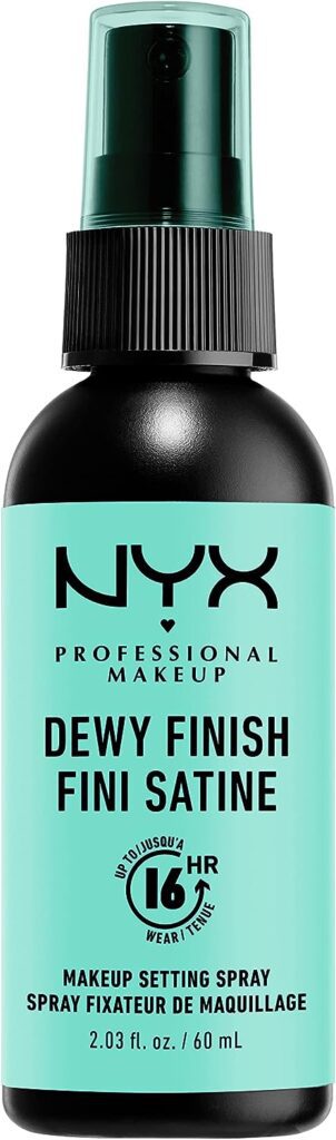 NYX Professional Makeup Long Lasting Makeup Setting Spray, Dewy Finish, 60 ml