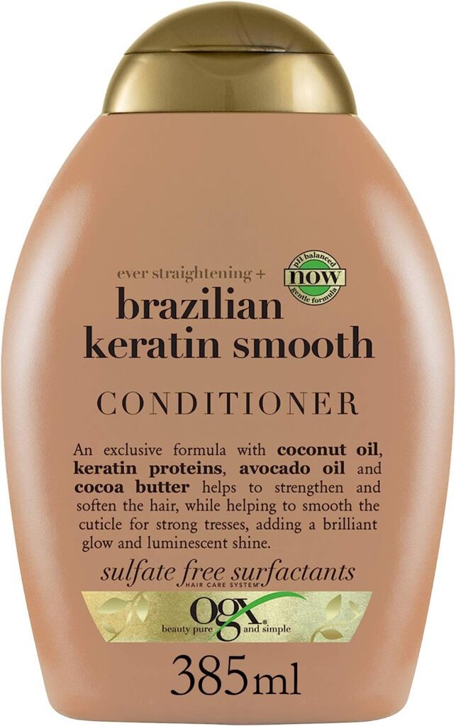 Ogx, Conditioner, Ever Straightening+ Brazilian Keratin Smooth, 385Ml