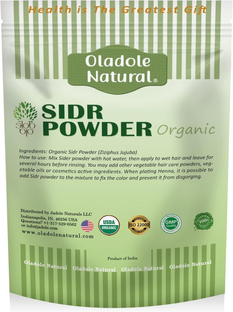 Oladole Natural Organic Natural Sidr Powder for Hair Skin 300grams