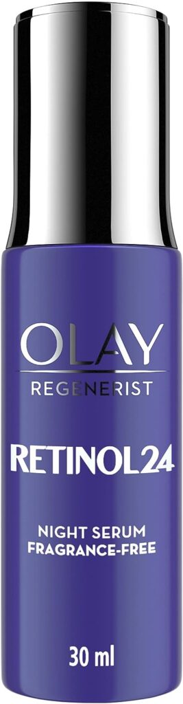 Olay Night Cream: Regenerist Retinol 24 Moisturiser, 50G Night Serum: Regenerist Retinol 24 Serum, 30ml