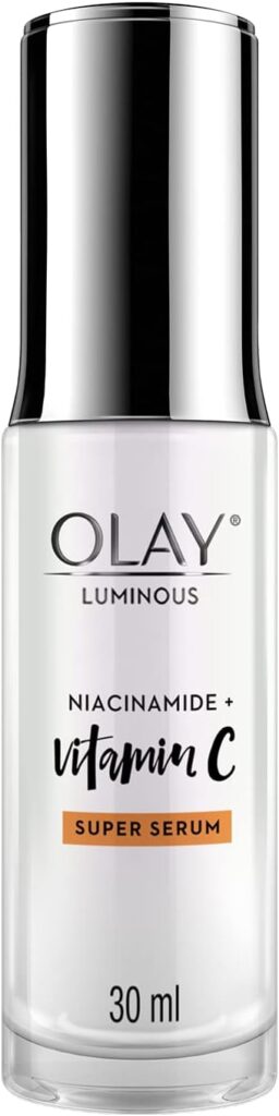 Olay Super Serum: Luminous Serum With Niacinamide + Vitamin C For Even Glowing Skin, Sulphate Parbene Free, 30 ML