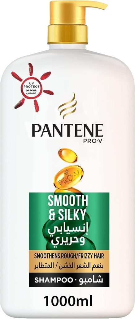 Pantene Pro-V Smooth  Silky Shampoo, 1000 ml