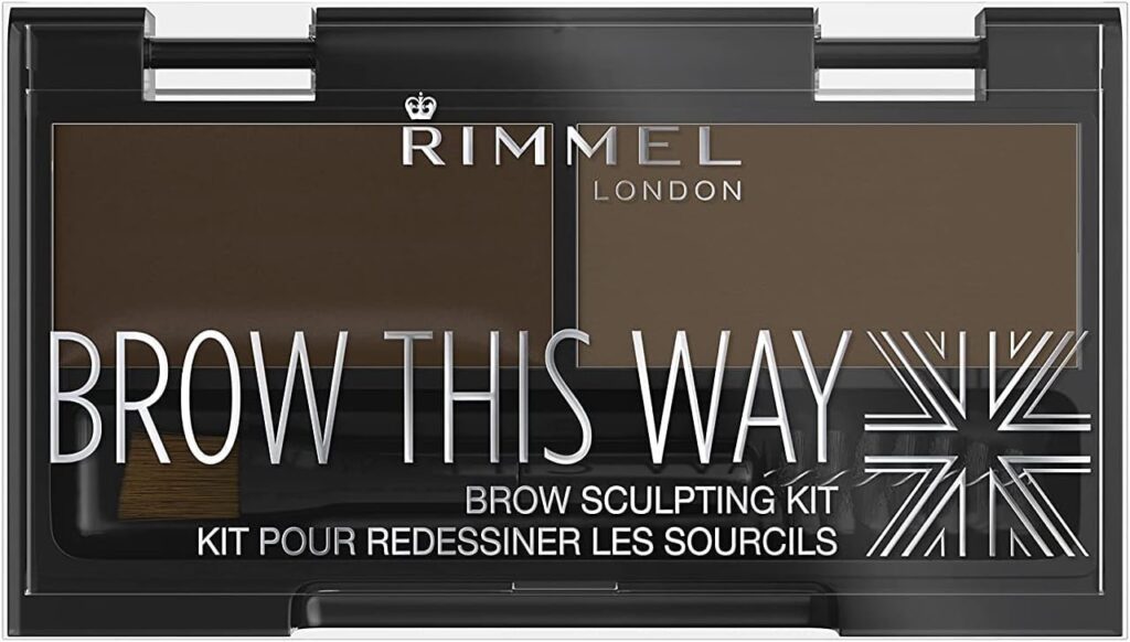 Rimmel London, Brow This Way Eyebrow Sculpting Kit, Dark Brown
