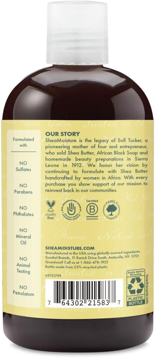 Shea Moisture Jamaican Black Castor Oil Strengthen And Restore Shampoo For Unisex, 384 ml